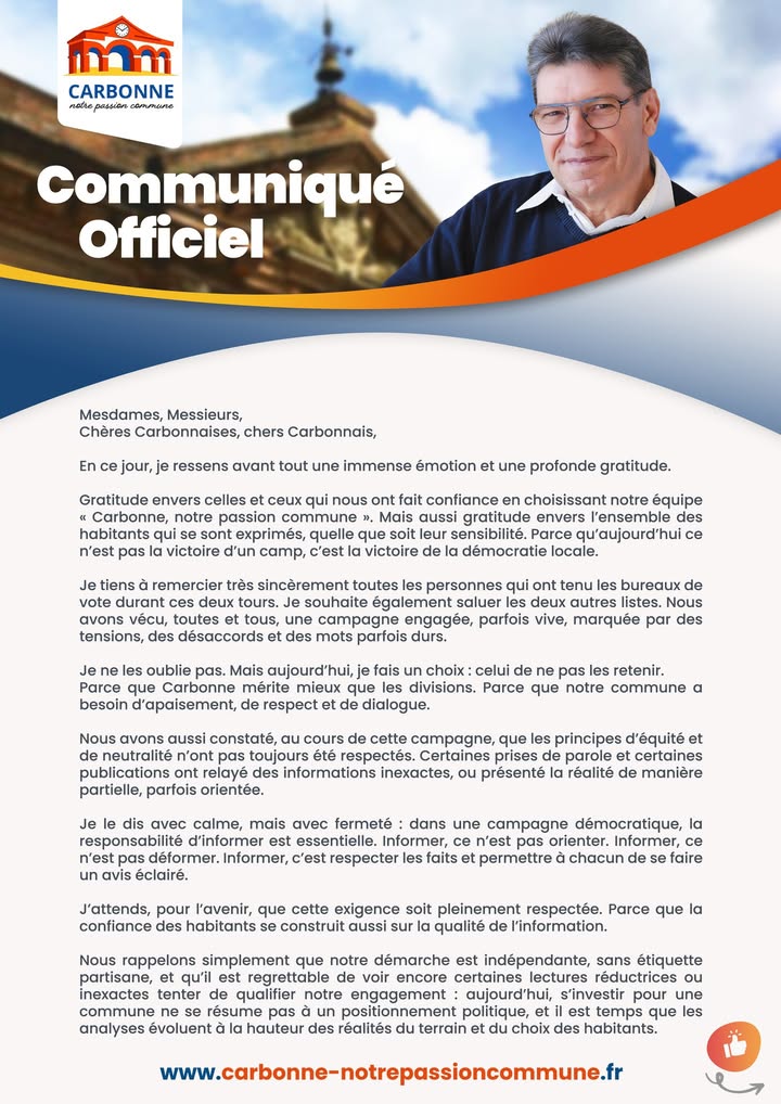 Carbonne, notre passion commune